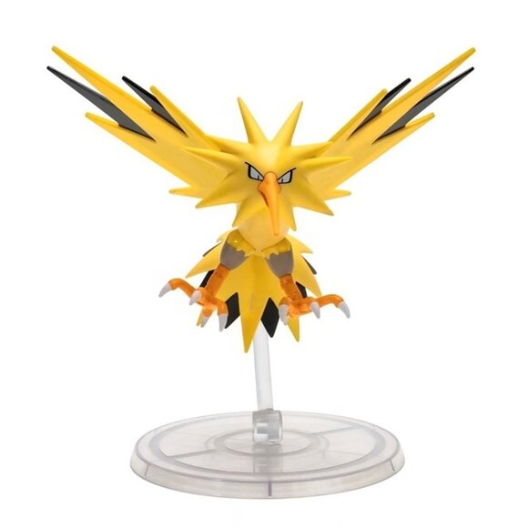 Jazwares Pokémon 6" Inch Articulated Zapdos Select Figure Wave 2 - Picture 7 of 9